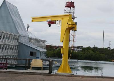 China 3 Phase 380V 50hz 10t Boat Jib Crane Marina Pivoting Jib Crane for sale