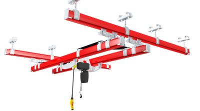 China Double Beam Kbk Light Crane System Suspension Beam Bridge Overhead Crane for sale