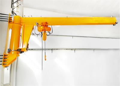 China Gemakkelijke In werking gestelde Vaste 100kg Muur Opgezet Jib Crane With Electric Chain Hoist Te koop