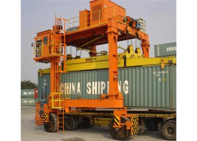 China mobile Crane Rubber Tire Container Straddle-Fördermaschine des Bock-35t zu verkaufen