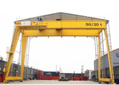 China Entlang Bahnnetz-doppeltem Träger-Bock Crane Mobile With Electric Hoist zu verkaufen