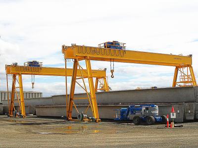 Chine Grue de portique extérieure de rail de chariot à poutre du double A5 380V 50Hz 3Ph à vendre