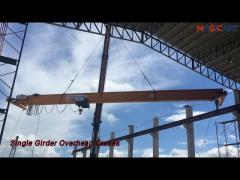 Electric Single Girder Overhead Cranes 16 Ton European Standard For Material Handling