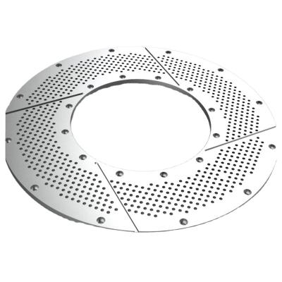 China Factory Sale Good Quality Hot Double Helix Stainless Steel Pulping Equipment Perforated Sieve Plate for sale