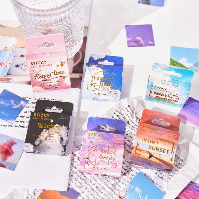 China Decorative Sticker Bronzing Cute Series Minimalist Washi Tape Hand Account Collage Material Washi Tape With Box for sale