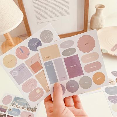 China Rose Decorative Scrapbook Sticker Adhesive Stickers Hand Count Photo Album Diary Diy Decorative Sticker for sale