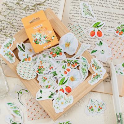 China Small Cool Flower Decorative Wholesale Stickers Stationery Sticker Hand Account Stickers For Diary for sale