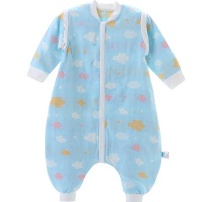 China OEKO Kids Antibacterial Gauze One-Piece Pajamas Nursery Newborn Sleeping Bags High Quality Baby Sleeping Bags for sale