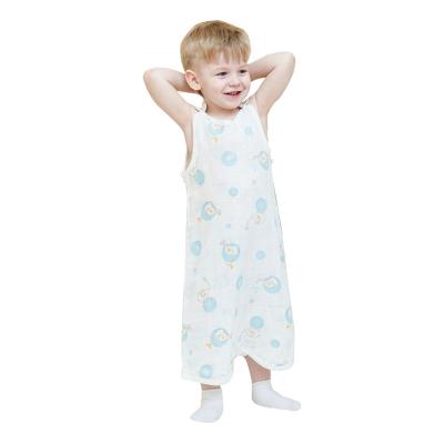 China Antibacterial Children's Vest Bag Summer Thin Section Baby Pajamas Gauze Baby One-Piece Sleeping Bags for sale