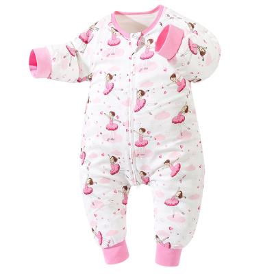 China Wholesale Viable 2 Layer Fashion Breathable Printing Gauze Muslin Bamboo Cotton Baby Thin Sleeping Bags for sale