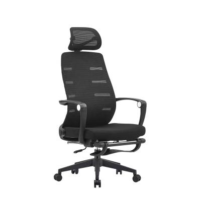 China Fabric Office Manager Chair with Adjustable Headrest and 165 Degree Reclining Feature for sale