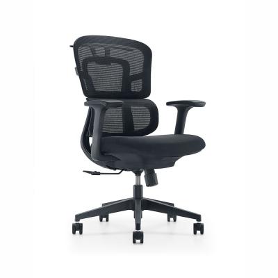 China OEM ODM Mid Back Mesh Revolving Chair Adjustable Armrest Ergonomic Swivel Office Chair for sale