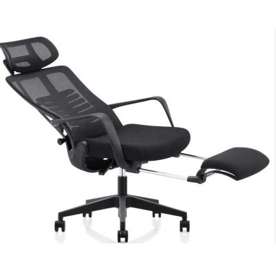 China Modern Office Furniture Executive Ergonomic Chair with Adjustable Footrest and Swivel Base for sale