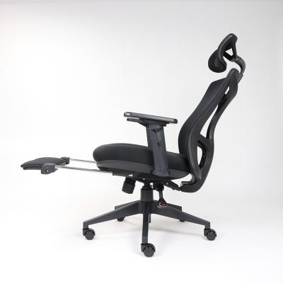 China Modern Ergonomic Swivel Office Chair with Adjustable Headrest and Mesh Lumbar Support for sale