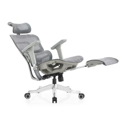 China Guangdong Office Furniture Full Mesh Ergonomic Chair with Adjustable Height and Footrest for sale