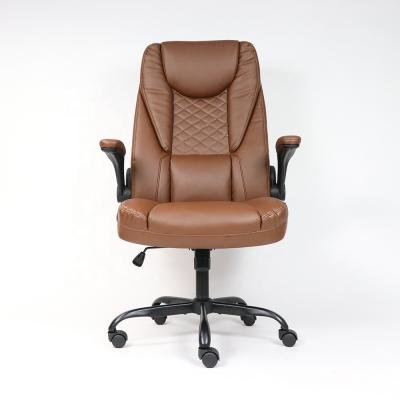 China Comfortable PU Leather Swivel Executive Chair for Office Furniture Manufacture Manager for sale