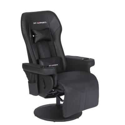 Cina ODM OEM Executive Chair Racing Style Leather Gaming Chair with Cup Holder and Footrest in vendita