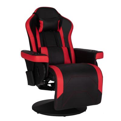 China ODM Luxury Gaming Chair With Cup Holder Red Racing Style Leather Ergonomic Seat Swivel Office Sofa for sale