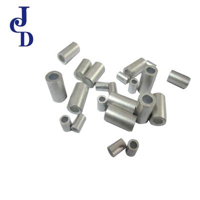 China Aluminum Oval Crimp Wire Rope Crimp Sheaths Angle Accessories For Wire Rope Connecting for sale