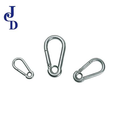 China Wholesale AISI316 Spring Hook Carabiner Lifting Snap Hook With Eyelet for sale