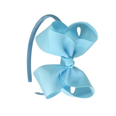 China Decoration and embellishment factory direct sales in French style children's Bowknot bubble flower headband headdress for sale