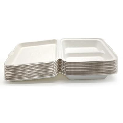 China Biodegradable Compostables Within 90 Days Hot Sale Eco Friendly Lunch Box Take Away Biodegradable Food Packing Box Food Containers Lunch Box for sale