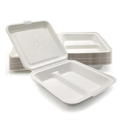 China Biodegradable Compostables Within 90 Day Factory Direct Packaging Box Food Sushi Take Out Food Containers None Forest Resource Recyclable Compostable Box for sale