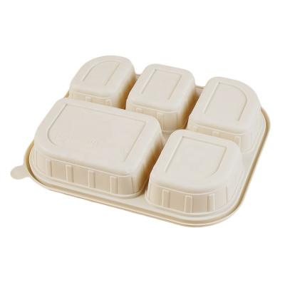 China Wholesale Price Biodegradable Pla Paper Box Eco-friendly PLA Take Away Food Packaging Box Pla Cornstarch Lunch Box for sale