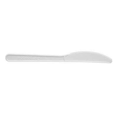 China Modernism Dessert Banquet Disposable Spoons Knife Eco-degradable Fork Spoon Natural CPLA Utensils for sale