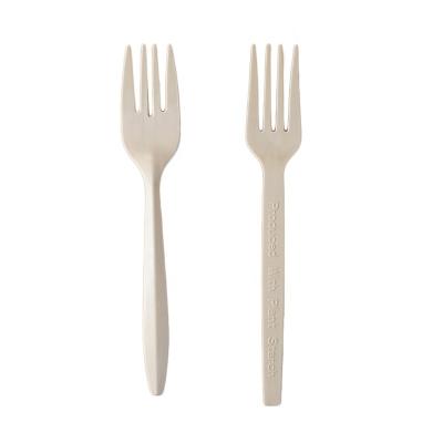 China Hot Direct Eco-Friendly Reusable Plastic Spoon Knife Fork Cornstarch Food Flatware Factory Sale Modernism Disposable Flatware Set for sale