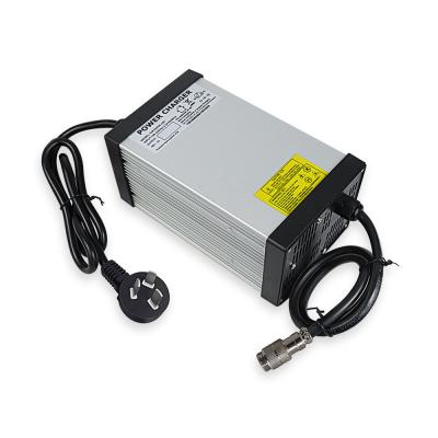 China 48V LiFePO4 battery charger weeder scooter golf cart portable lithium battery charger 58.4V 18A 16S for sale