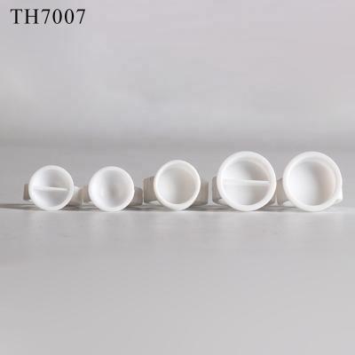 China Various Semi Permanent White Pigment Cup Microblading Sterilized Plastic Accessory Tattoo Ring Cup With 100 Pieces for sale