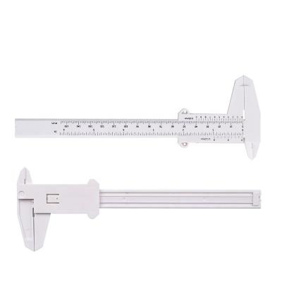 China Wholesale Black White Light Eyebrow Microblading Vernier Plastic Eyebrow Caliper etc. measurement for semi-permanent makeup for sale