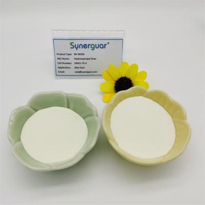 China Superior Hydroxypropyl Guar Gum With Top Quality Has Medium Viscosity And High Transparency For Skin Care for sale