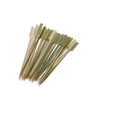 China Drinks / Food Nature Teppo Fuit Pick Flat Bamboo Kebab Skewer 18cm for sale