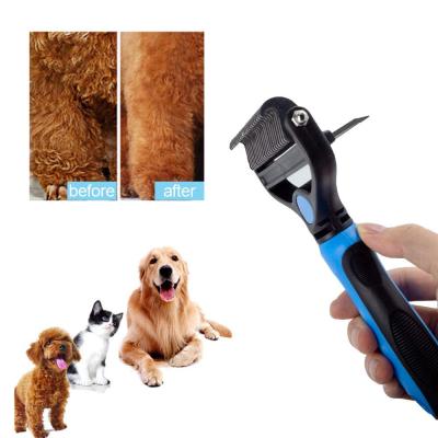 China Sustainable Dog Grooming CombStainless Pet Hair Remover Pet Hair Remover for sale