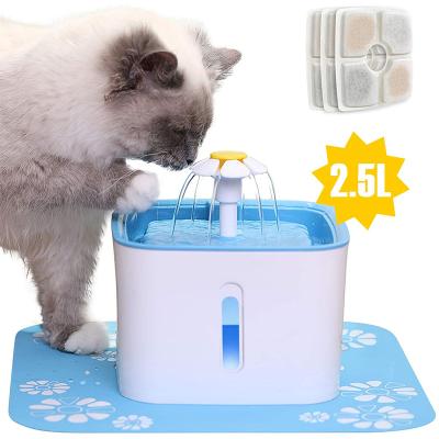 China Smart Window Automatic Cat Dog Water Dispenser (No Silicone Pet 2.5L Fountain LED Light Water Level Protection) for sale