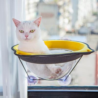 China Hot Cat Litter Suction Cup Nest Cat Hammock Creative Space Soft Window Sill Capsule Sun Bed for sale