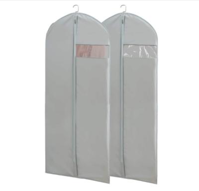 China Hot Sale Dustproof Dress Bags For Long Dresses Supplier Long Dress Clear Garment Bag For Transparent Window for sale