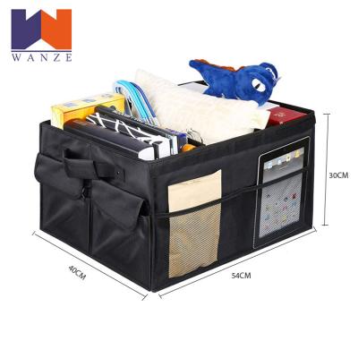 China Durable Fabric Clothes Storage Box With Lid Car Organizer Bag for sale