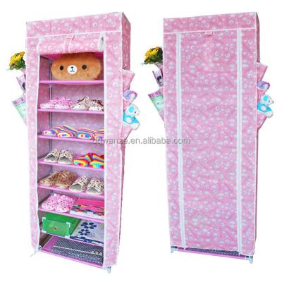 China Shoe Rack Hot Saling New Also Seen No TV Easy Collect Cloth Shoe Rack for sale