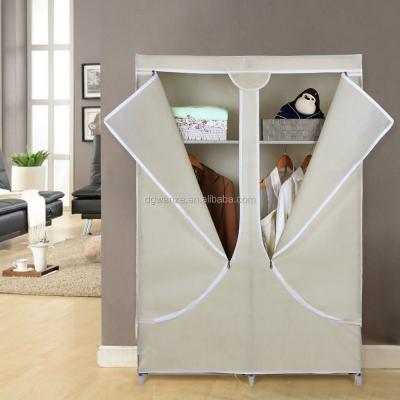 China Foldable Portable Closet Nonwoven Fabric Wardrobe Clothes Storage Organizer for sale