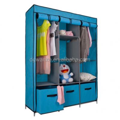 China Eco-friendly And Durable Non-woven Folding Responsive Aluminum Bedroom Wardrobe Various Household Cloth Wardrobes Bedroom Wardrobes for sale