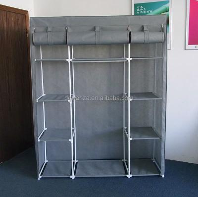 China collapsible & large single bedroom fabric folding wardrobe for sale