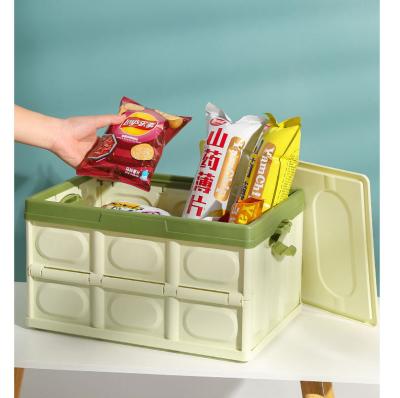 China 1501 Heavy Duty Plastic Organizer Collapsible Folding Stackable Custom Toy Plastic Storage Box Houseware Green Colorful 100 Per Liter for sale