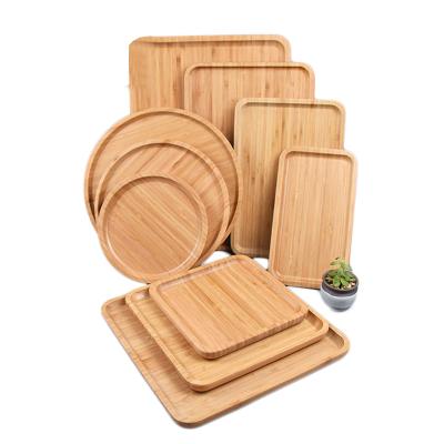 China 2020 Natural Amazon Eco-friendly Miniature Woven Bamboostorahe Basket Tray Stackable for sale