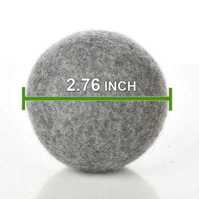 China Handmade Organic Laundry Balls Dryer XL Gray Wool Dryer Balls Laundry Cleaning Chemical Free, Unscented for sale