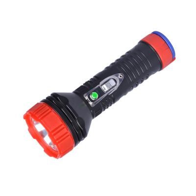 China Tiger World Camping Torch Light LED Dry Battery Plastic Flashlight For Sale for sale