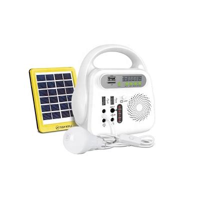 China Ignition Home Solar Kits Portable Solar Powered Home Light Systems Powered With Radio Powerbank LED Light for sale