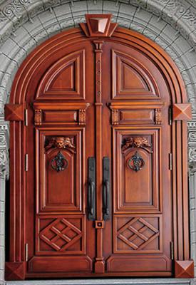 China steel wood security armored door for sale